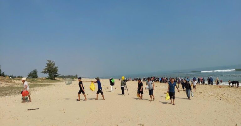 Đổ xô đi nhặt ‘lộc biển’ ở Quảng Bình