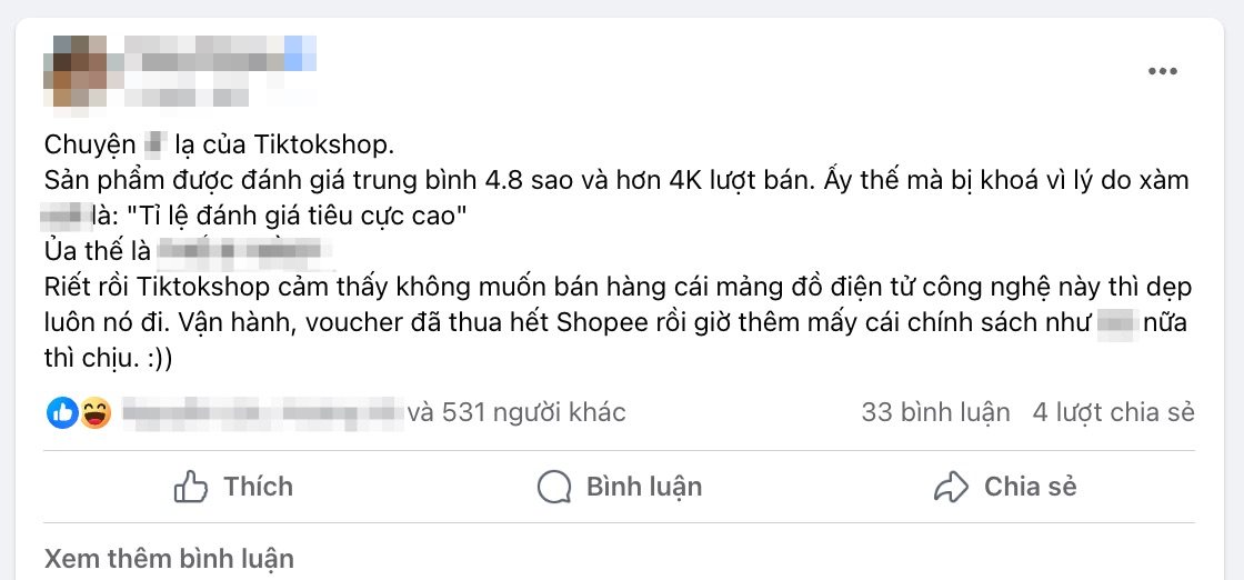 Nhiều người bán hàng trên TikTok Shop than trời khi bị khoá sản phẩm vì lý do hết sức trời ơi này- Ảnh 2. Nhiều người bán hàng trên TikTok Shop than trời khi bị khoá sản phẩm vì lý do hết sức trời ơi này- Ảnh 2.