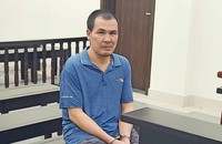 Bị cáo tại tòa.