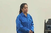 Bị cáo tại tòa.