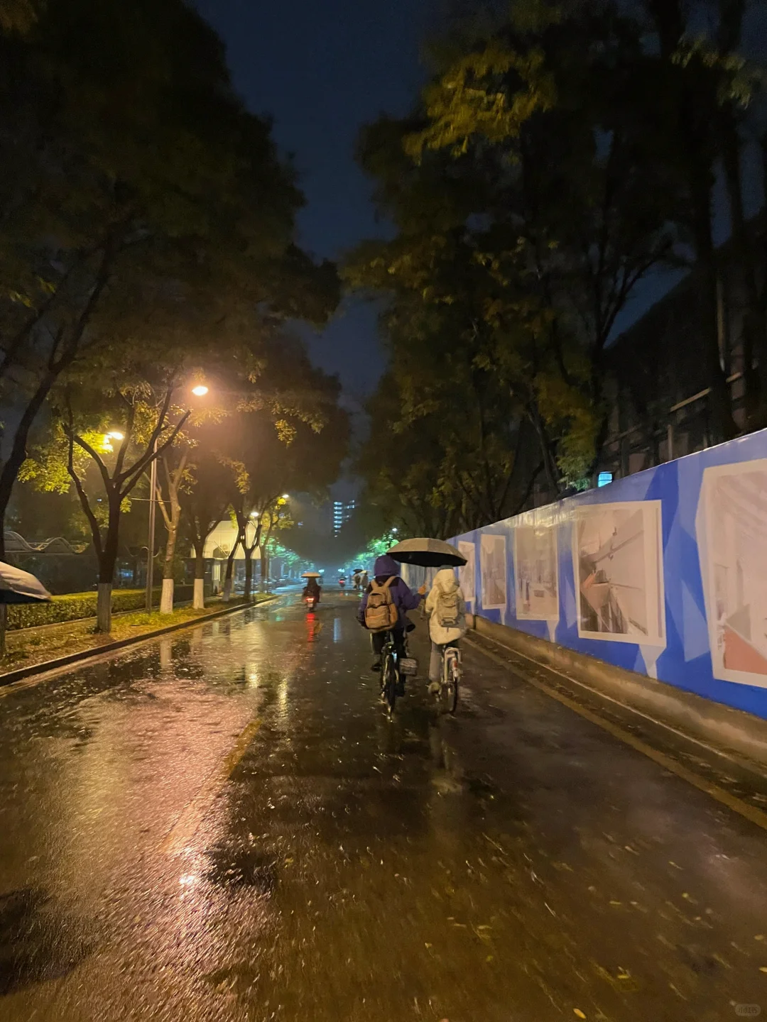 Bóng lưng 2 sinh viên dưới trời mưa lạnh khiến netizen rung động: Khi yêu thương là chiếc ô nghiêng!- Ảnh 2. Bóng lưng 2 sinh viên dưới trời mưa lạnh khiến netizen rung động: Khi yêu thương là chiếc ô nghiêng!- Ảnh 2.