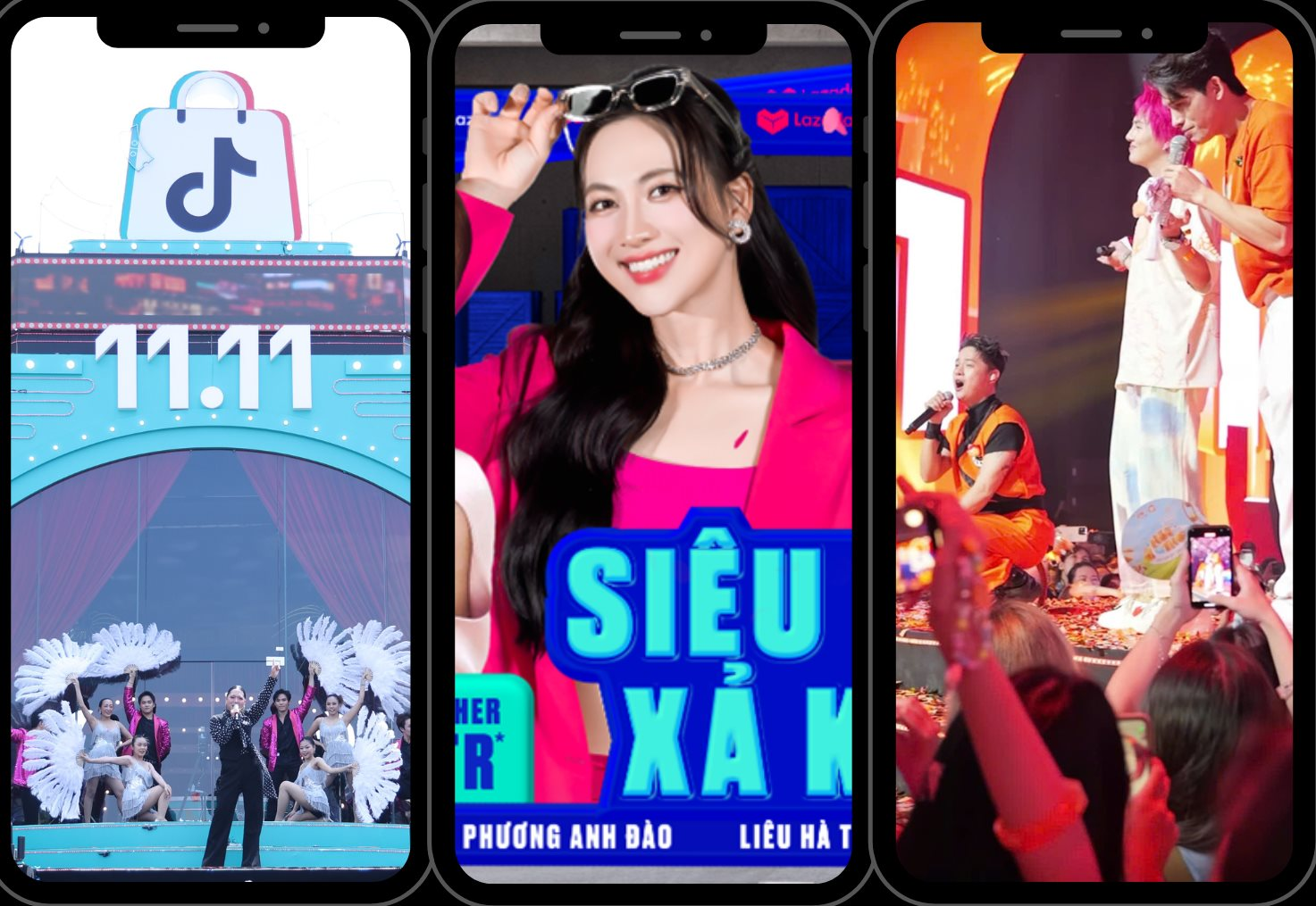 Cuộc đua khốc liệt ngày 11/11 giữa các sàn TMĐT: TikTok Shop và Shopee mời 2 dàn “anh trai” đến trợ lực, Lazada đưa Phương Anh Đào tới livestream tại kho hàng- Ảnh 1. Cuộc đua khốc liệt ngày 11/11 giữa các sàn TMĐT: TikTok Shop và Shopee mời 2 dàn “anh trai” đến trợ lực, Lazada đưa Phương Anh Đào tới livestream tại kho hàng- Ảnh 1.