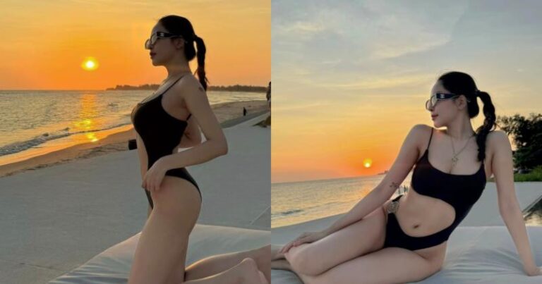 Diện bikini huyền bí, hot girl Trâm Anh làm netizen được phen trầm trồ