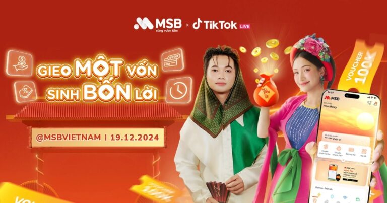 Nghìn quà tặng hấp dẫn trên Tiktok livestream của MSB
