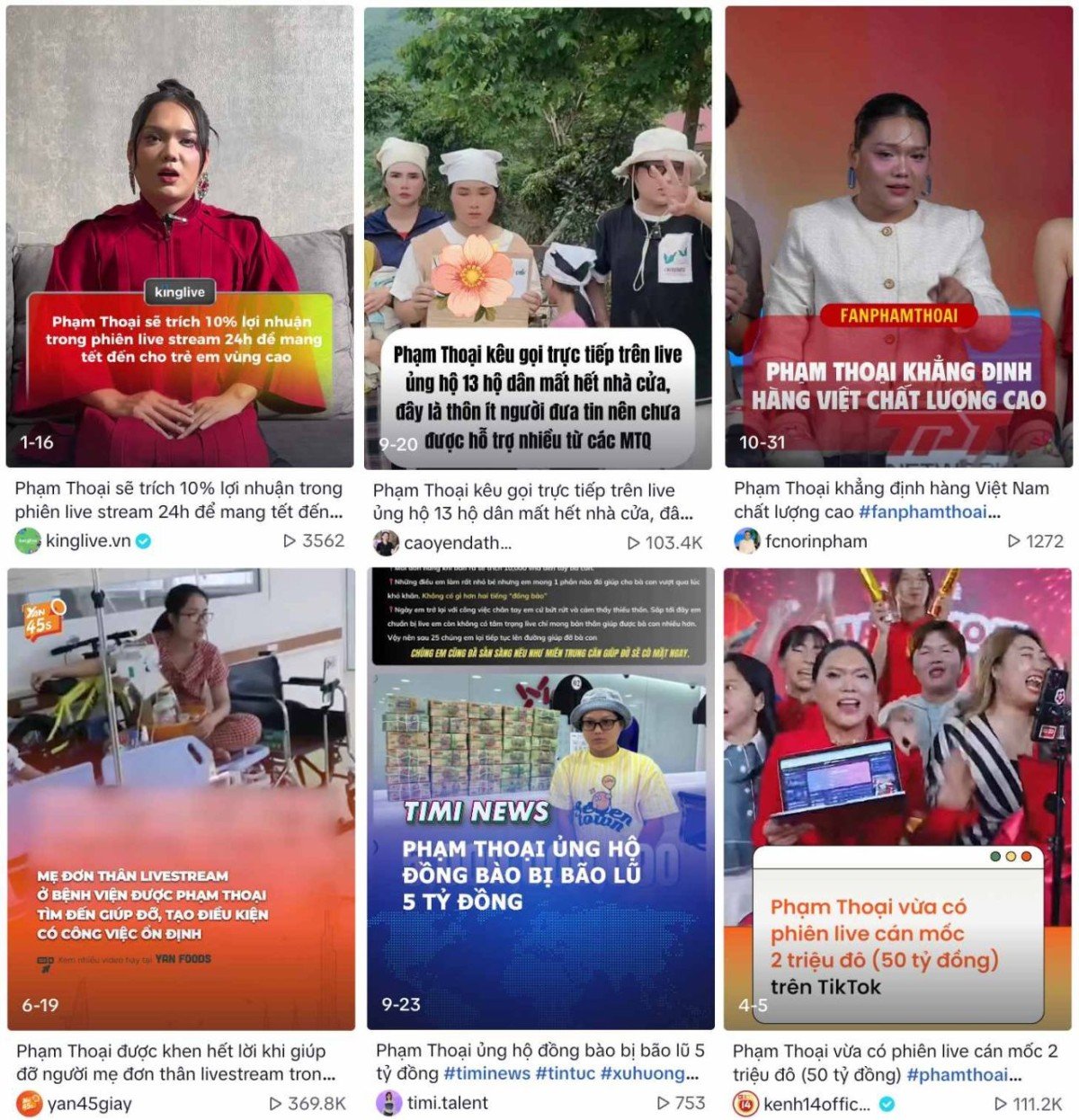 Bên cạnh doanh số, livestream của Phạm Thoại còn mang tính giải trí và mang lại giá trị cho cộng đồng.