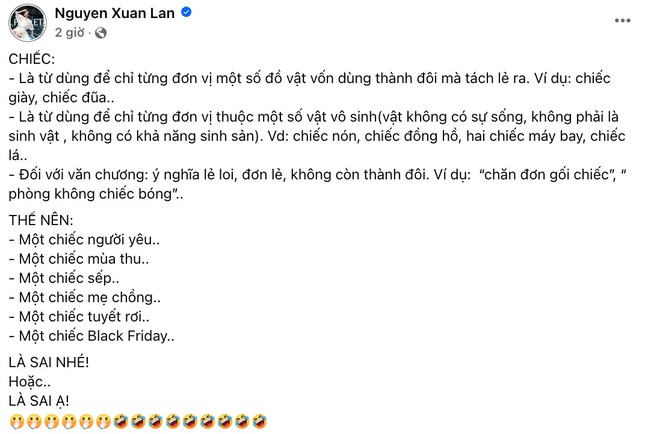 Netizen tranh cãi khi siêu mẫu Xuân Lan liên tục bắt bẻ bài viết của người khác ảnh 3