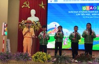 Tiểu phẩm trong phần thi Em làm tuyên truyền viên nhí về ATGT.