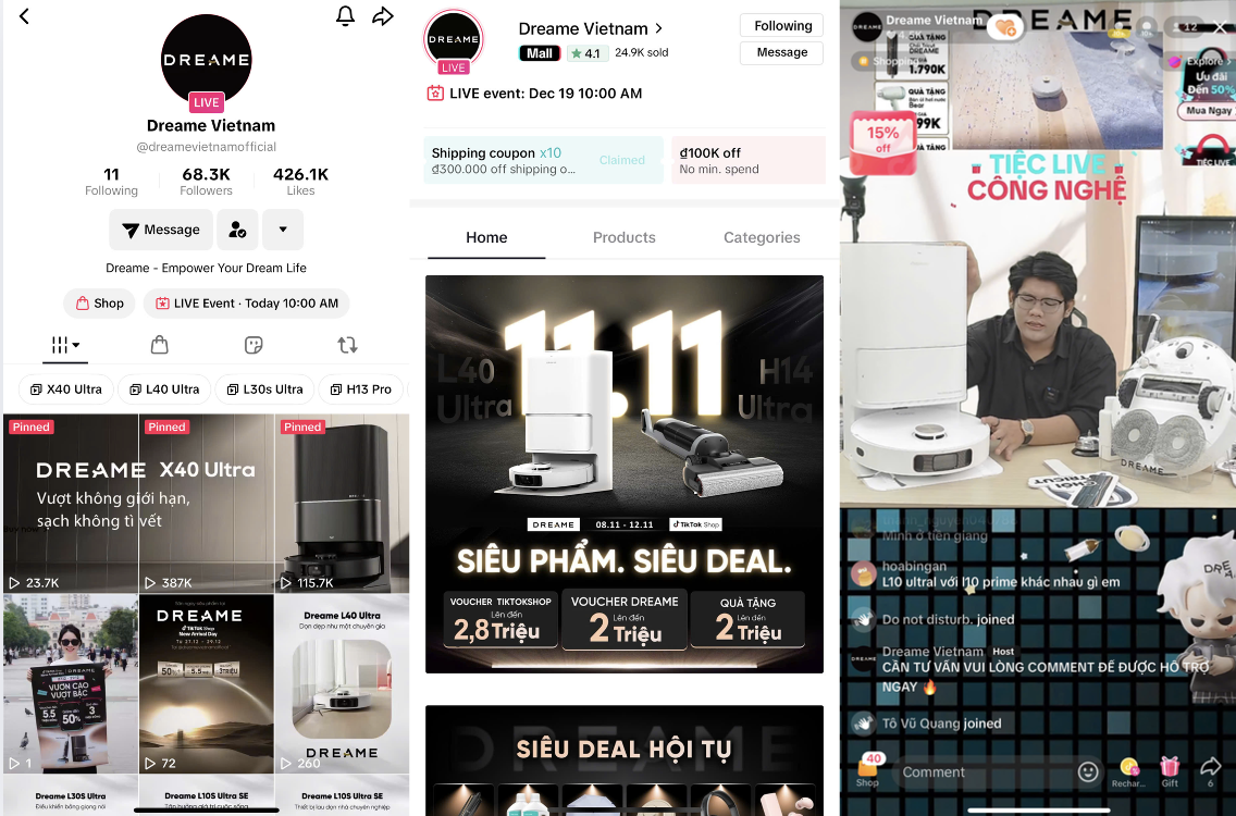 Từ “ông lớn” đến “tân binh”: Bí quyết tăng trưởng của các nhà bán hàng trên TikTok Shop