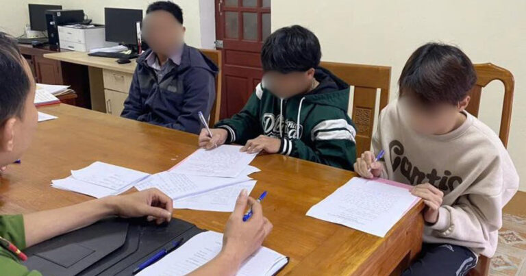 Nhóm 7211 ở Hà Tĩnh mang hung khí vào Quảng Bình tìm đối thủ giải quyết mâu thuẫn