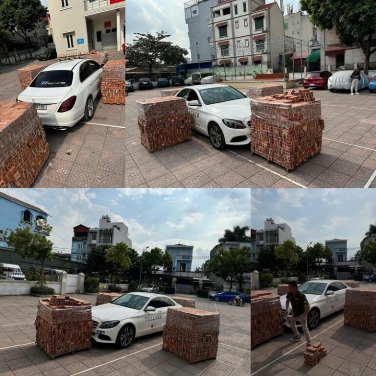 Đỗ xe chiếm sân bóng chuyền của các cụ idol TikTok nhận cái kết