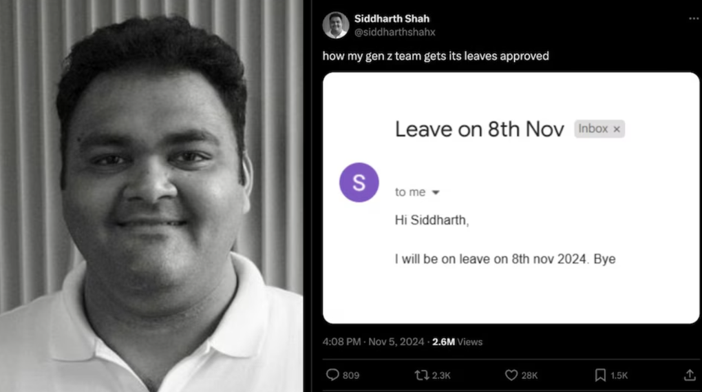 Đơn nghỉ phép 2 dòng của nhân viên Gen Z khiến sếp sững người - 1 Đơn nghỉ phép 2 dòng của nhân viên Gen Z khiến sếp sững người - 1