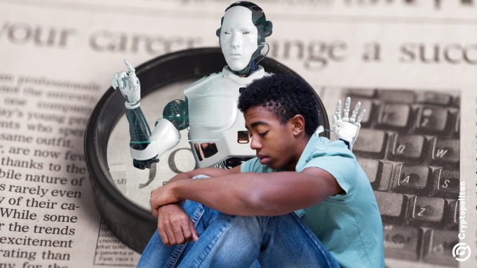 Nhiều nhân viên Gen Z lo lắng có thể bị AI thay thế công việc trong tương lai. Ảnh minh họa: cryptopolitan