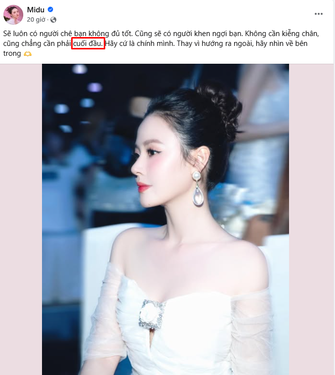 Midu gây tranh cãi vì mắc 1 lỗi khó tin, netizen tràn vào nhắc nhở- Ảnh 1. Midu gây tranh cãi vì mắc 1 lỗi khó tin, netizen tràn vào nhắc nhở- Ảnh 1.