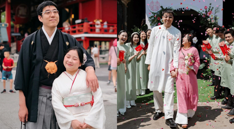 Cô dâu 1m46 cưới chồng Nhật 1m93, chênh 17 tuổi