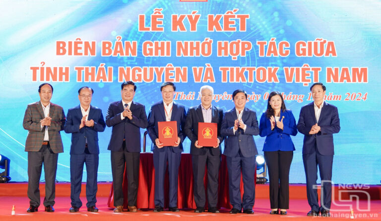 Thái Nguyên và TikTok Việt Nam ký kết hợp tác