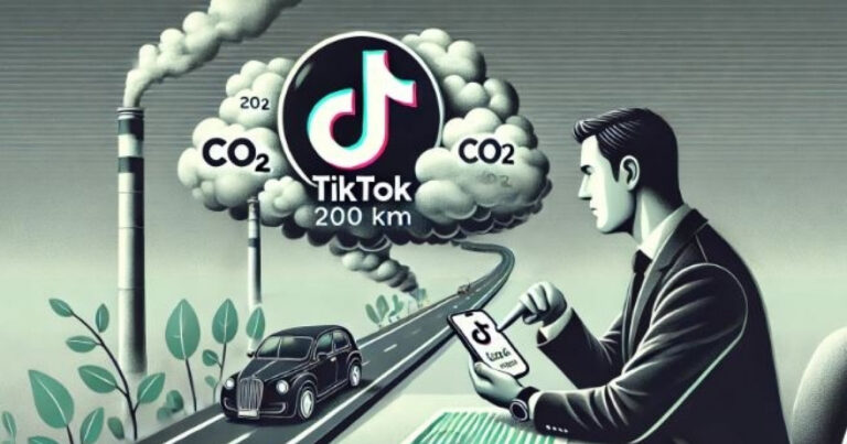 1 người lướt TikTok 45 phút mỗi ngày, một năm lượng carbon thải ra sẽ tương đương lái xe 200km