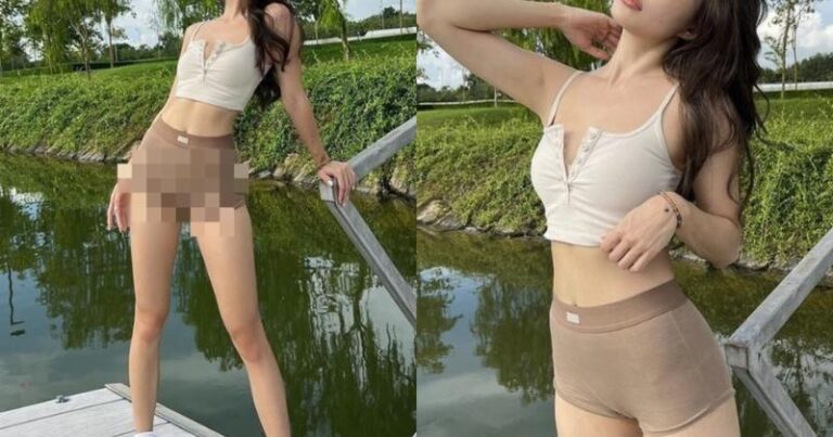 Hot girl khiến netizen ‘lắc đầu’ vì diện đồ bó sát phản cảm