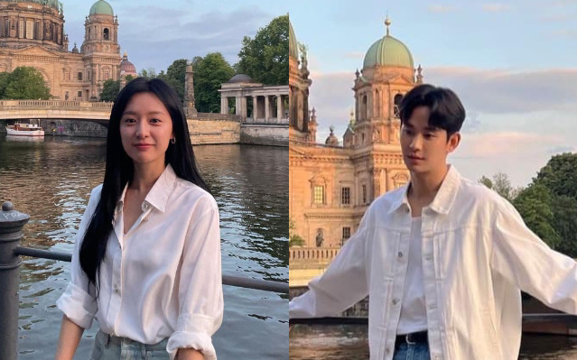 Camera tóm dính Kim Soo Hyun và Kim Ji Won tay trong tay ở trời Tây, nhà gái có hành động khiến netizen phát cuồng - Ảnh 5. Camera tóm dính Kim Soo Hyun và Kim Ji Won tay trong tay ở trời Tây, nhà gái có hành động khiến netizen phát cuồng - Ảnh 5.