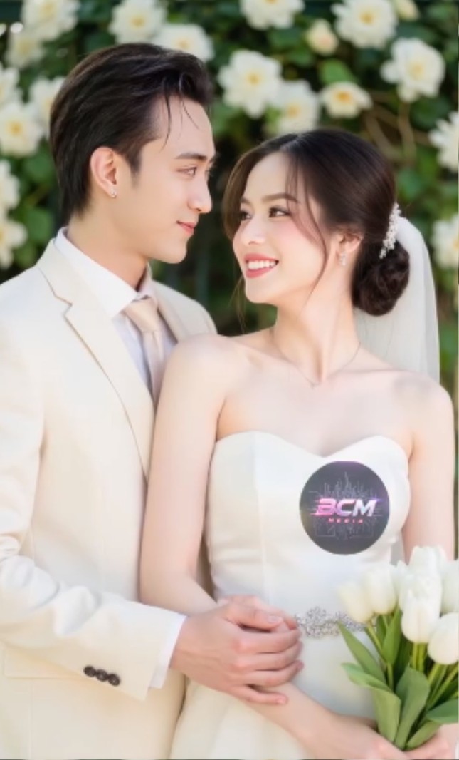 Sau Thùy Tiên - Quang Linh Vlogs, netizen lại hào hứng chế ảnh cưới một cặp đôi ảnh 6