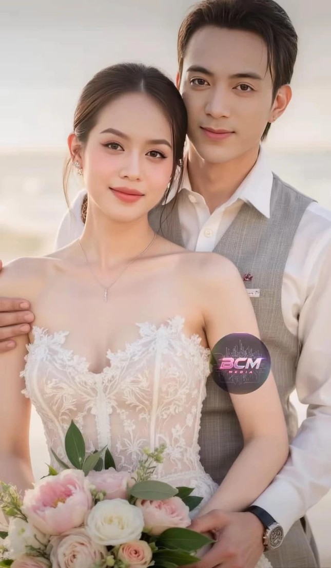 Sau Thùy Tiên - Quang Linh Vlogs, netizen lại hào hứng chế ảnh cưới một cặp đôi ảnh 5