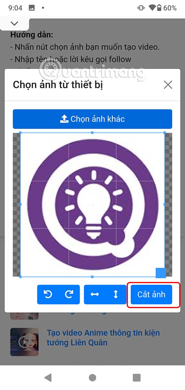 Cắt hình ảnh làm video