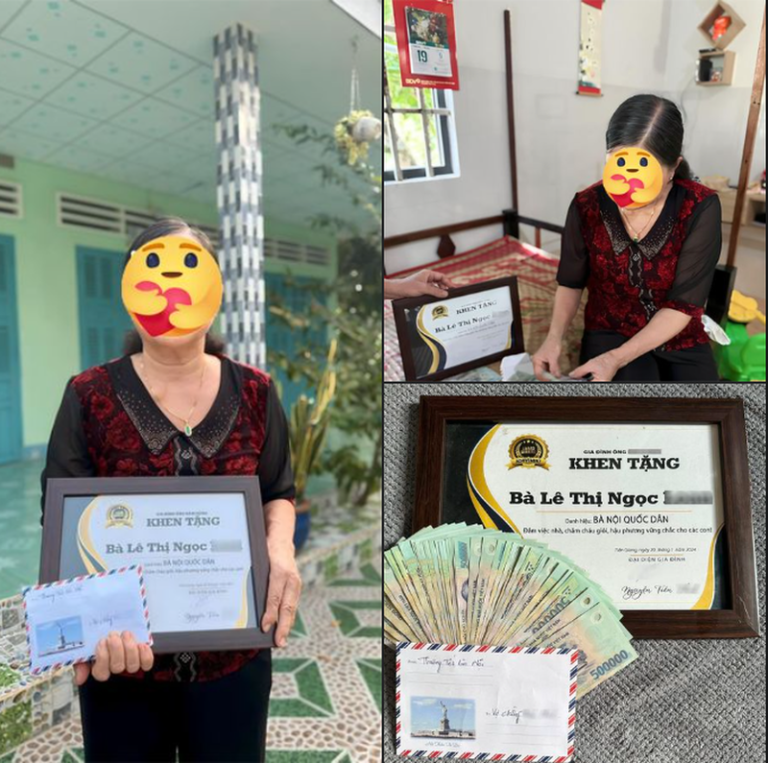 Nàng dâu chơi lớn thưởng Tết cho mẹ chồng netizen trầm trồ