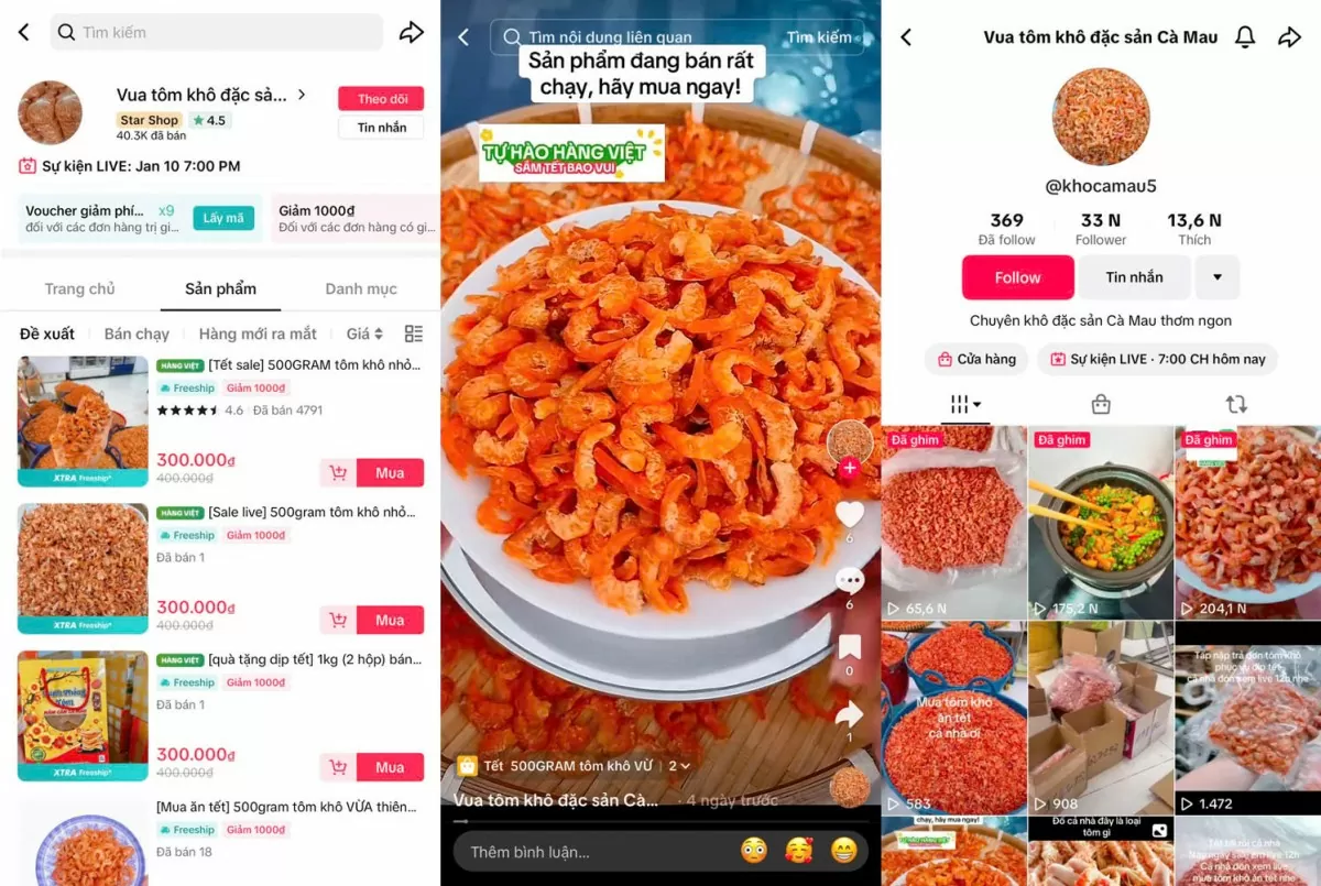 Chàng trai 9X thành công đưa sản vật quê lên TikTok Shop Chàng trai 9X thành công đưa sản vật quê lên TikTok Shop