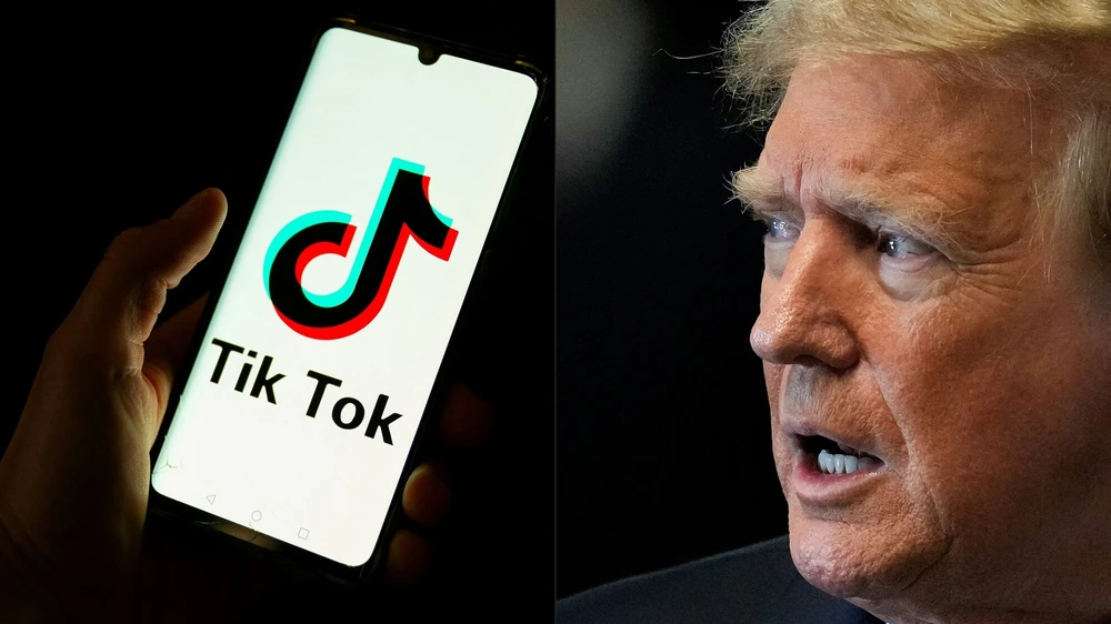 Chính quyền mới của Tổng thống đắc cử Mỹ Donald Trump sẽ giữ mạng xã hội TikTok hoạt động tại Mỹ nếu có một thỏa thuận khả thi giữa hai bên. Ảnh: AFP luật cấm TikTok, tổng thống đắc cử Mỹ trump.png