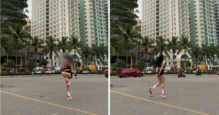 Clip “cô gái đứng giữa đường để quay video TikTok” gây tranh cãi tuần qua
