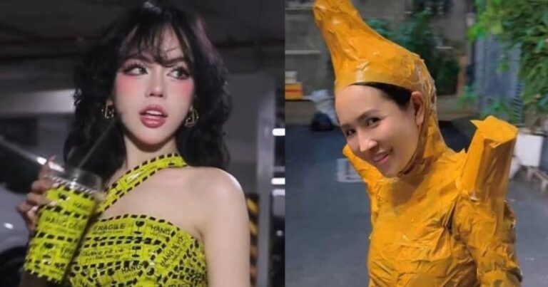 Đu trend ‘quấn băng keo’, Viên Bibi khiến netizen ‘sang chấn tâm lý’