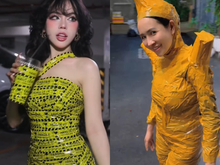 Đu trend quấn băng keo Viên Bibi khiến netizen sang chấn tâm lý