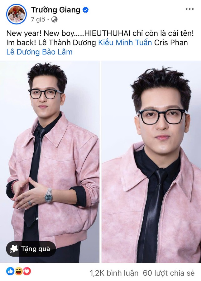 Trường Giang "lột xác" đón Tết, màn đối đáp cùng HIEUTHUHAI gây chú ý ảnh 1