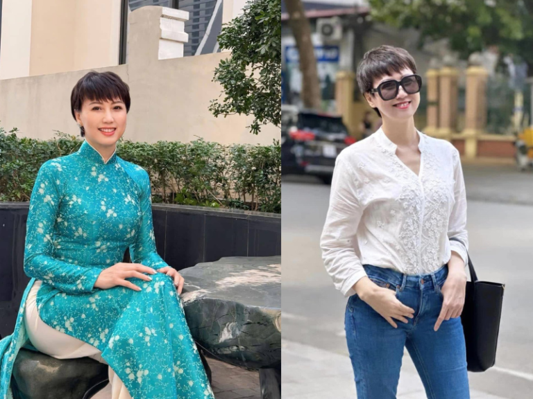 Mẹ vợ Đoàn Văn Hậu gây ấn tượng với vẻ đẹp áo dài