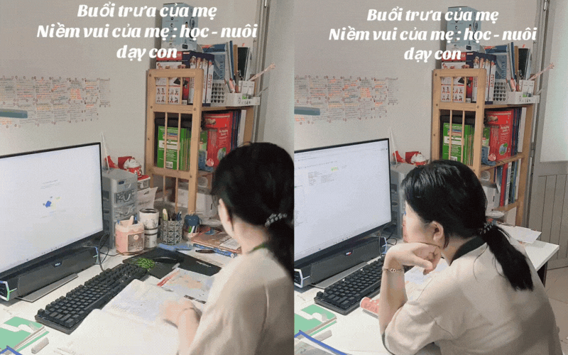 Đoạn clip 3 em bé chăm chỉ học khiến netizen tự ái ngang, nhìn bố mẹ mới hiểu cùng nỗ lực chính là hạnh phúc- Ảnh 4.