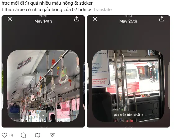 Bắt gặp xe buýt có nội thất "lạ" ở Hà Nội, netizen: "Có cần đáng yêu thế không" ảnh 2