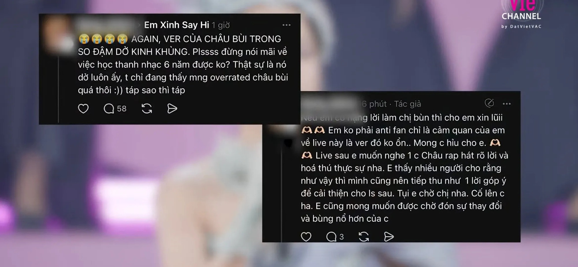 Châu Bùi “ghim” từng lời chê của netizen, đáp trả bằng 1 nốt cao làm mạng xã hội nổ tung- Ảnh 7. Châu Bùi “ghim” từng lời chê của netizen, đáp trả bằng 1 nốt cao làm mạng xã hội nổ tung- Ảnh 7.