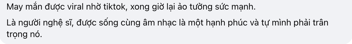 Tranh cãi nam ca sĩ Việt tuyên bố giải nghệ nếu không tạo ra thu nhập, viết gì mà netizen nói “ảo tưởng sức mạnh Tranh cãi nam ca sĩ Việt tuyên bố giải nghệ nếu không tạo ra thu nhập, viết gì mà netizen nói “ảo tưởng sức mạnh
