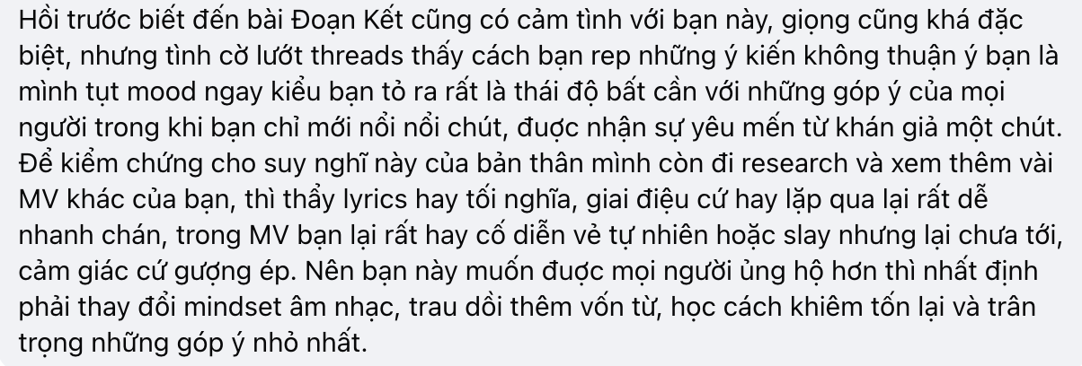 Tranh cãi nam ca sĩ Việt tuyên bố giải nghệ nếu không tạo ra thu nhập, viết gì mà netizen nói “ảo tưởng sức mạnh Tranh cãi nam ca sĩ Việt tuyên bố giải nghệ nếu không tạo ra thu nhập, viết gì mà netizen nói “ảo tưởng sức mạnh