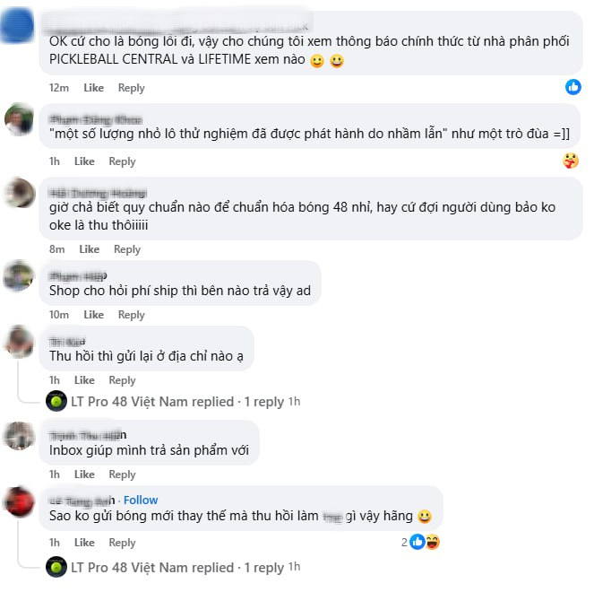 Netizen chỉ ra 8 điểm chưa thuyết phục trong thông báo thu hồi bóng pickleball LT Pro 48 giữa drama bóng “fake”- Ảnh 1.