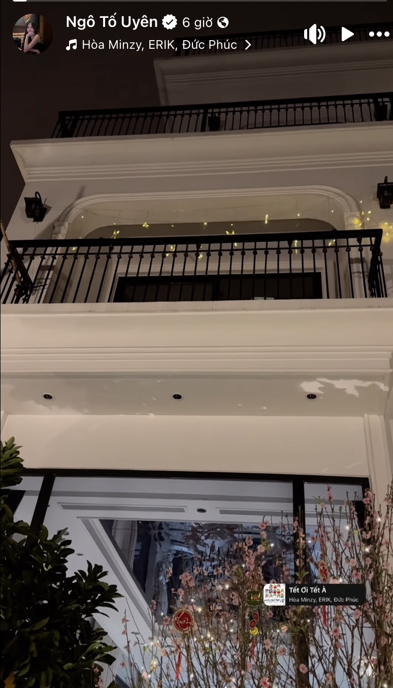 Biệt thự nhà Thành Chung và hotgirl Tuyên Quang lộng lẫy, rực rỡ không khi Tết, cuộc sống hôn nhân khiến netizen chỉ biết ước- Ảnh 1.